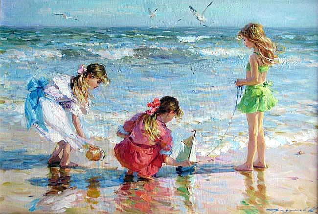 Pintura de Konstantin Razumov, pintor ruso impresionista