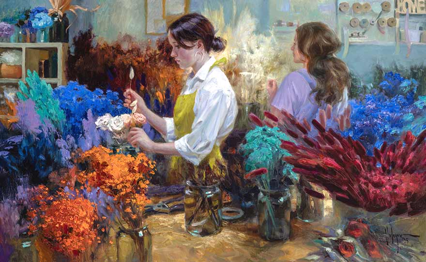 Bonito cuadro del pintor ruso Golegov